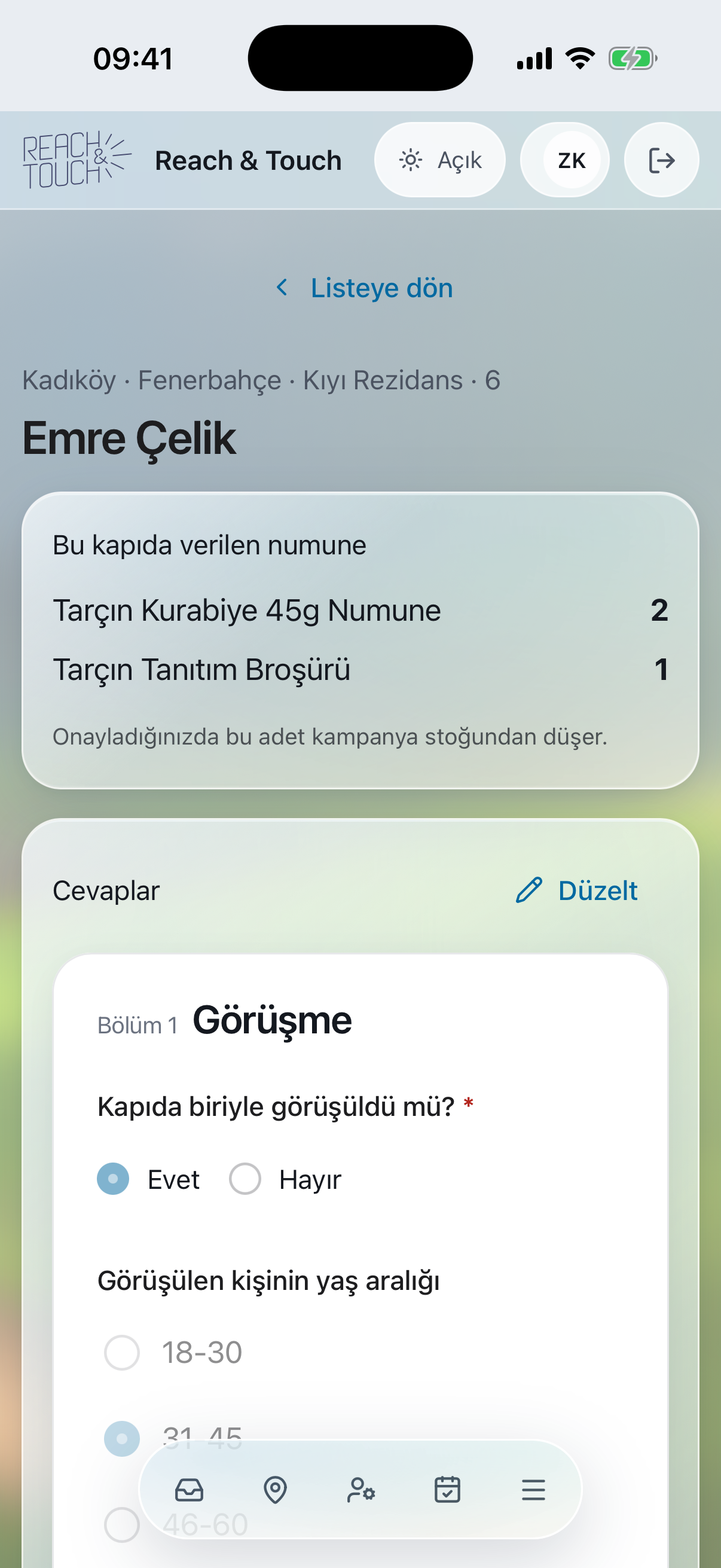 Cevapları inceleme ve onaylama — D2D