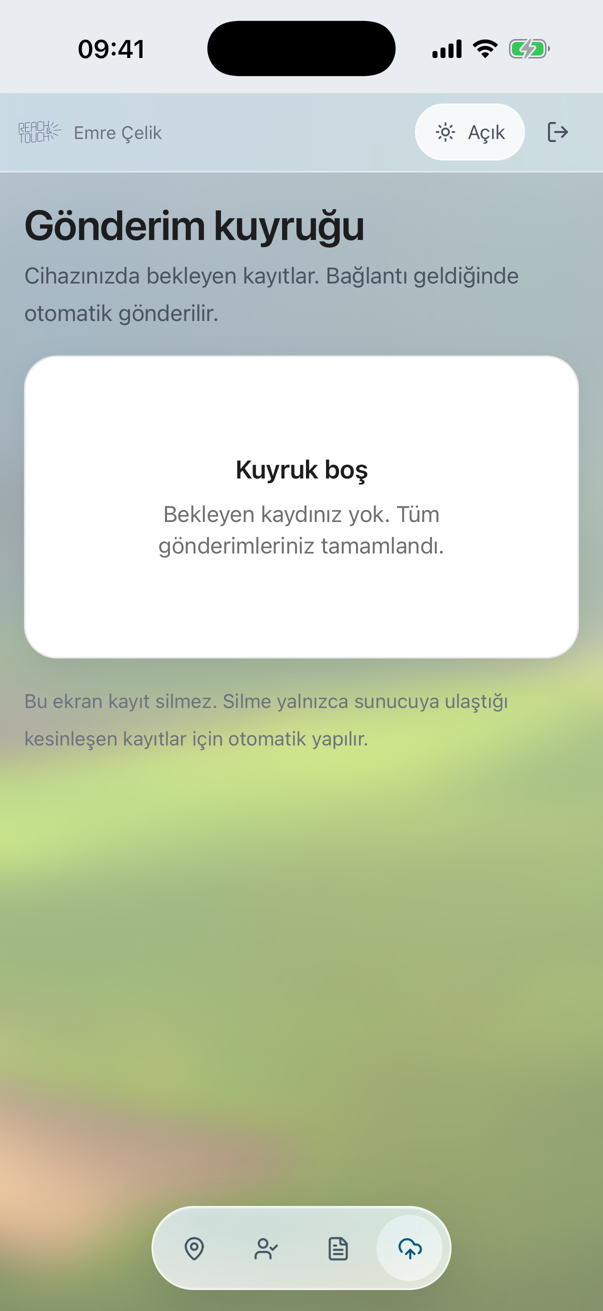Gönderim tamamlandıktan sonra kuyruk — D2D