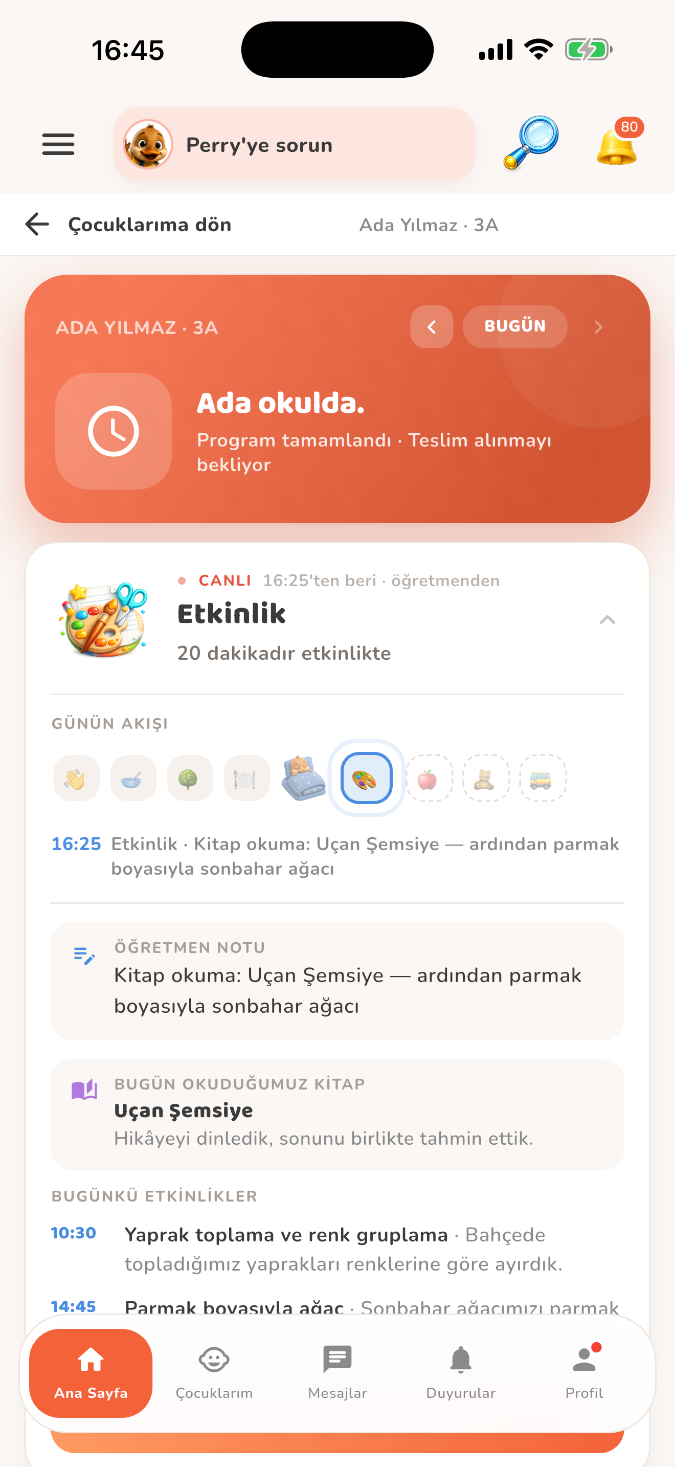 Velide canlı etkinlik — Kiduca uygulaması