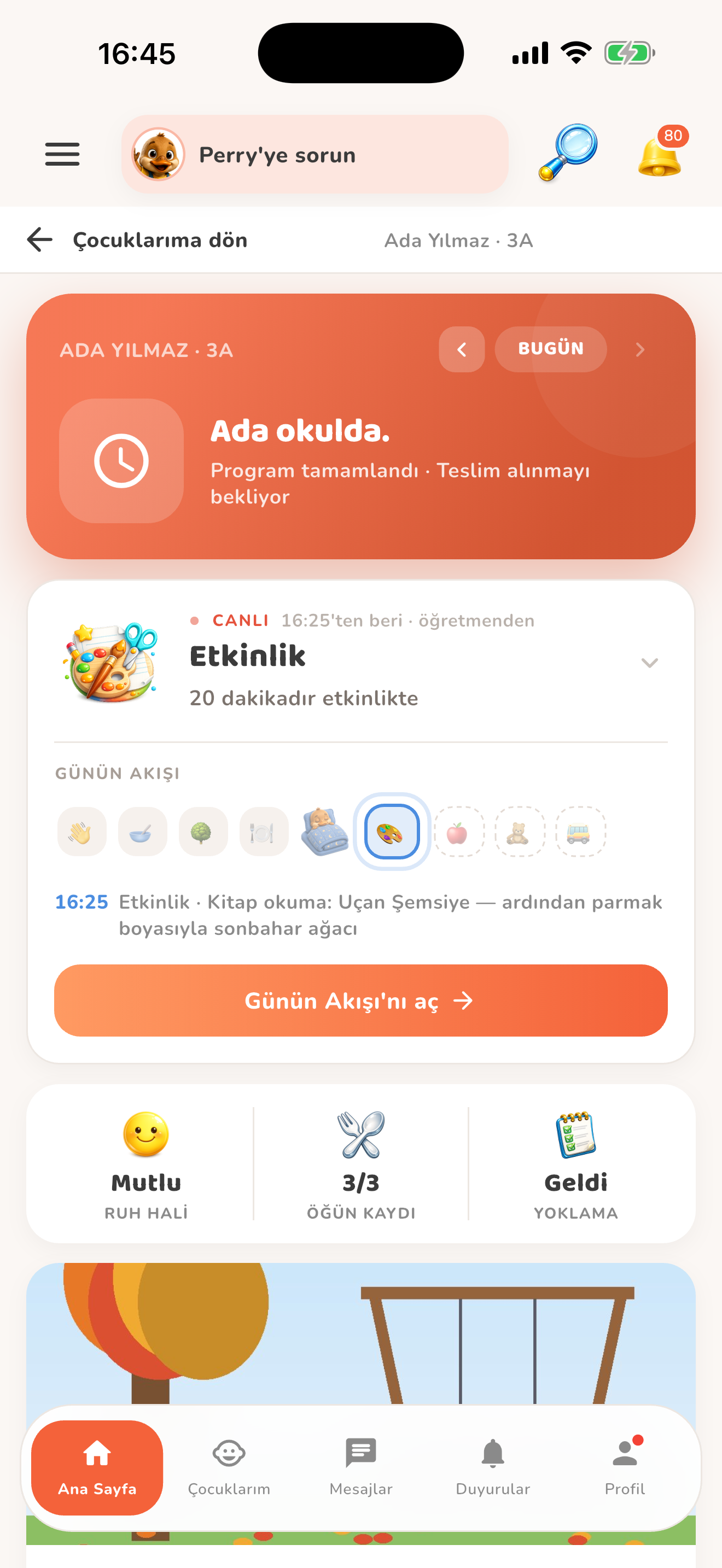 Kiduca veli ana ekranı — Kiduca uygulaması
